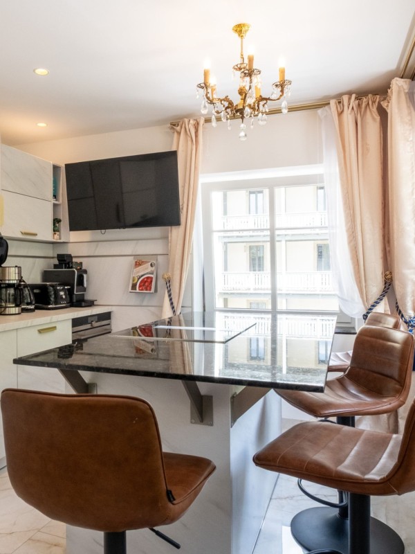 Moderne Koch- und Esszone